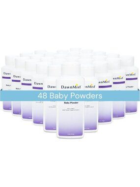 Gentle Baby Powder, Cornstarch Formula, 4 oz, Pack of 48 - Soft & Absorbent